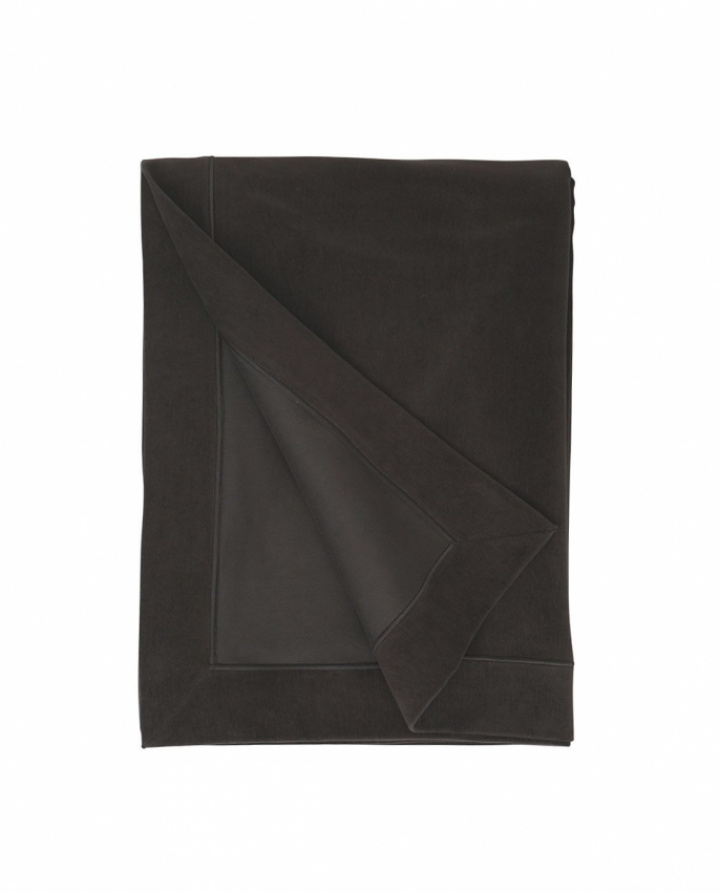 Lexington Hotel Collection Velvet Bedspread Dark Grey