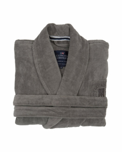 Lexington Hotel Collection Velour Robe, Badekåbe Dress Grey