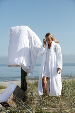 Beach House Bathrobe Softie White