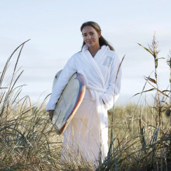 Beach House Bathrobe Softie White