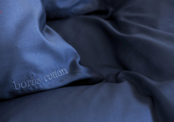 Borås Cotton Cloud Dynebetræk Deep Blue 150x210 cm