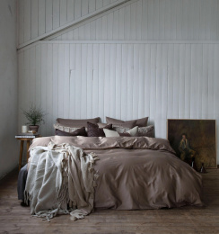 Borås Cotton Cloud Peittosetti Sand 150x210 cm