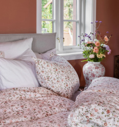 Borås Cotton Veneda Duvet Cover Set Pink 150x210 cm