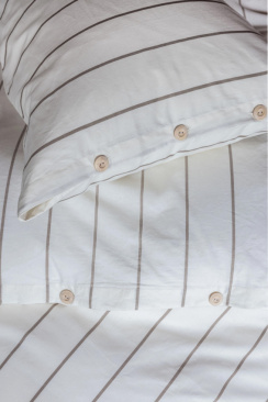 Borås Cotton Royan Duvet Cover Set Beige 150x210 cm