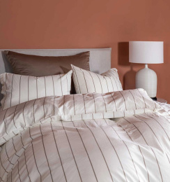 Borås Cotton Royan Duvet Cover Set Beige 150x210 cm