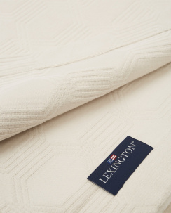 Lexington Hotel Collection Velvet Bedspread Off White