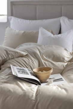 Borås Cotton Bliss Duvet Cover Set Champagne 150x210 cm