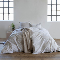 Borås Cotton Cille  Dynebetræksæt Beige 150x210 cm