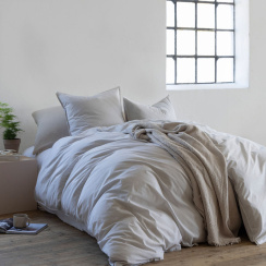 Borås Cotton Cille  Dynebetræksæt Beige 150x210 cm