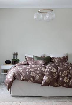 Borås Cotton Oline Duvet Cover Set Brown 150x210 cm