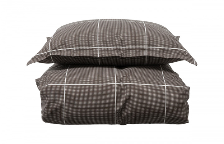 Borås Cotton Billie Duvet Cover Set Brown 150x210 cm in the group Bedding / Brands / Borås Cotton Bed Linens at Sängvaruhuset Elgen (122052)