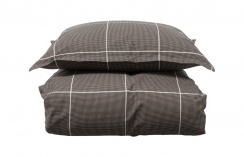 Borås Cotton Billie Duvet Cover Set Brown 150x210 cm