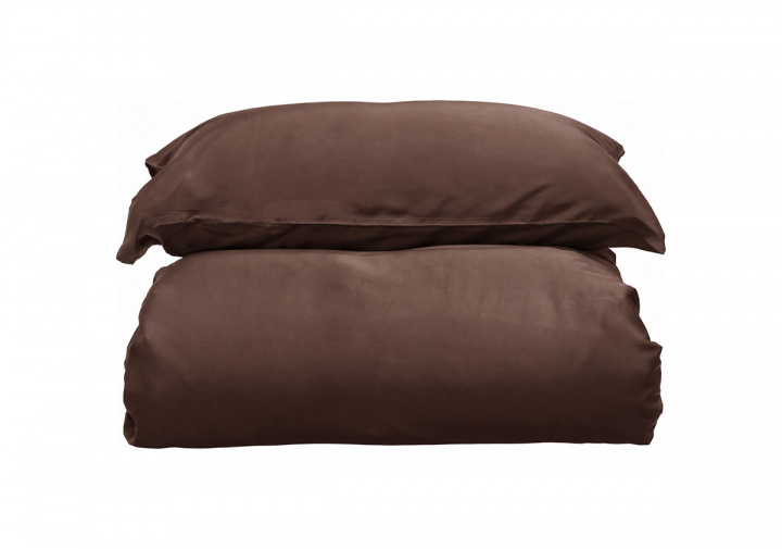Borås Cotton Bliss Duvet Cover Set Brown 150x210 cm in the group Bedding / Brands / Borås Cotton Bed Linens at Sängvaruhuset Elgen (122057)