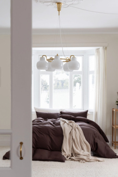 Borås Cotton Bliss Duvet Cover Set Brown 150x210 cm