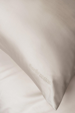 Borås Cotton Cloud Duvet Cover Set Light Beige 150x210 cm
