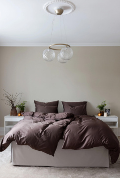 Borås Cotton Cloud Duvet Cover Set Brown 150x210 cm