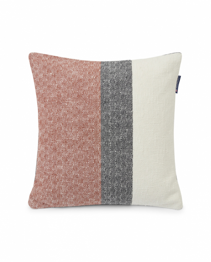 Lexington Vertical Striped Cotton Tyynynpäällinen Copper/Gray 50x50 ryhmässä Tyynyt / Tyynyt / Tyynysuojat @ Sängvaruhuset Elgen (12230134_2303_SH25)