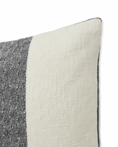 Lexington Vertical Striped Cotton Tyynynpäällinen Copper/Gray 50x50