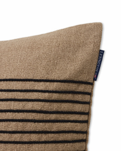Lexington Deco Striped Cotton Canvas Pudebetræk 50x50 cm