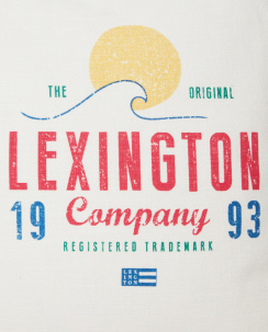 Lexington Sunset Logo Printed Cotton Canvas Cushion Cover