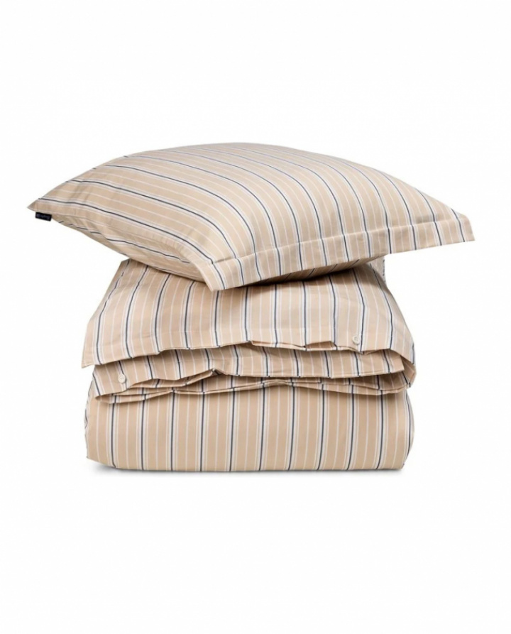 Lexington Striped Cotton Poplin Duvet Cover Set Beige/White in the group Bedding / Brands / Lexington Bedding at Sängvaruhuset Elgen (12510009-2600-S17500)