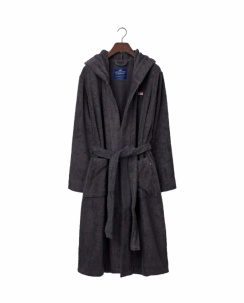 Lexington Quinn Unisex morgenkåbe med hætte Charcoal