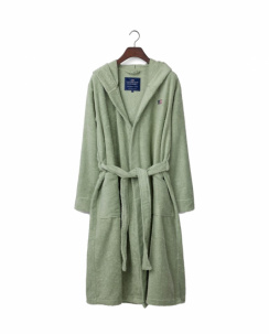 Lexington Quinn Unisex Bathrobe with Hood Vintage Green