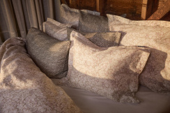 Lexington Leaf Vines Printed Cotton Sateen Duvet Cover Set