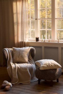 Lexington Bear Jacquard Recycled Wool Blanket 130x170 cm