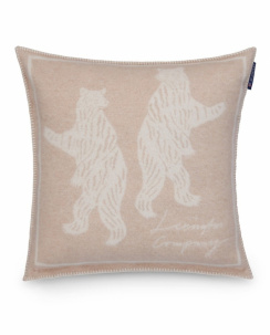 Lexington Bears Jacquard Genbrug Uld Pudebetræk 50x50 cm