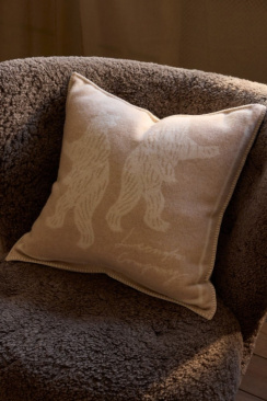 Lexington Bears Jacquard Genbrug Uld Pudebetræk 50x50 cm
