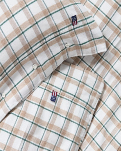 Lexington Checked Cotton Flannel Pussilakanasetti Green/Beige