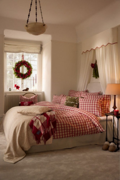 Lexington Checked Cotton Flannel Pussilakanasetti Red/Beige