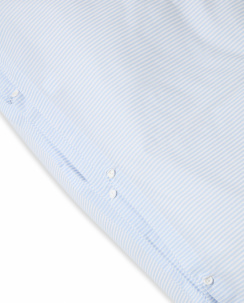 Lexington Striped Cotton Sateen Dynebetrækssæt Blue/White