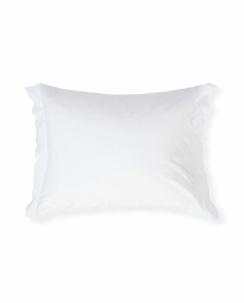 Lexington Cotton Percale Scallop Wing Duvet Cover Set White