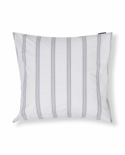 Lexington Dobby Striped Washed Cotton Percale Tyynyliina White/Blue/Beige