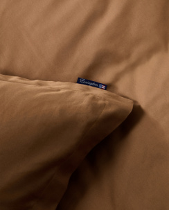 Lexington Solid Cotton Sateen -pussilakanasetti Fudge