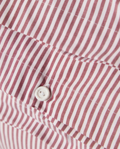 Lexington Striped Cotton Percale Pussilakanasetti Fig/White