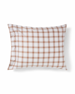 Lexington Checked Lyocell Cotton Pin Point Peittoasetelma Valkoinen/Vanilja