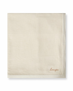 Lexington Herringbone Luomupuuvilla Peitto Vaalea Beige
