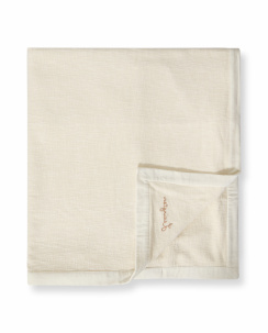 Lexington Herringbone Luomupuuvilla Peitto Vaalea Beige