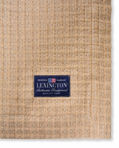 Lexington Jacquard Økologisk Bomuld Sengetæppe Fudge