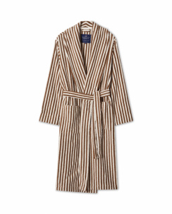 Lexington Quinn Unisex Cotton Mix Bathrobe Fudge/Snow White