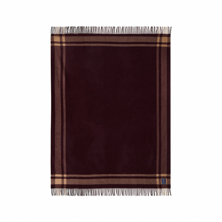 Lexington Frame Striped Recycled Wool Fig/Fudge 130x170 cm in the group Bedding / Brands / Lexington Bedding at Sängvaruhuset Elgen (12634001-2888-TH10)