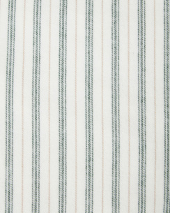 Lexington Stripe Cotton Flannel Peittosetti White/Green/Beige