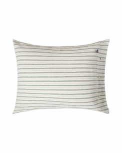Lexington Stripe Cotton Flannel Peittosetti White/Green/Beige