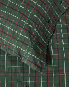 Lexington Checked Cotton Percale Duvet Cover Set Green/Navy