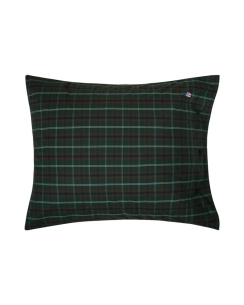 Lexington Checked Cotton Percale Duvet Cover Set Green/Navy