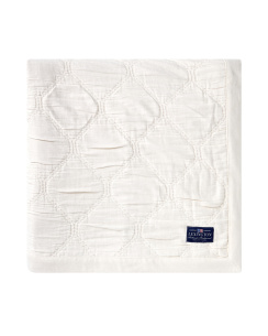 Lexington Jacquard Luomu Puuvilla Peitto Vaalea Beige