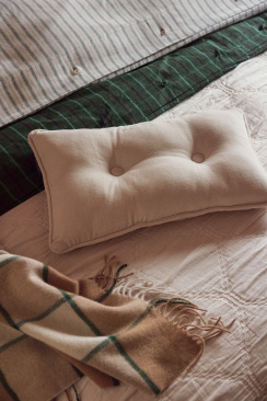 Lexington Jacquard Luomu Puuvilla Peitto Vaalea Beige